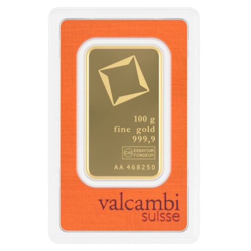 100G Valcambi Gold Bar