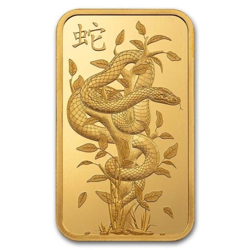 2025 1 Oz Pamp Suisse Lunar Legend White Snake Gold Bar Reverse Snake Out Of Assay