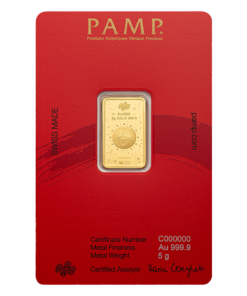 Alternative view of 2026 5g PAMP Suisse Lunar Legend 1,000 Mile Horse Gold Bar