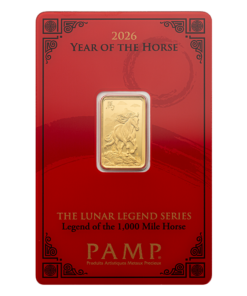 2026 5g PAMP Suisse Lunar Legend 1,000 Mile Horse Gold Bar